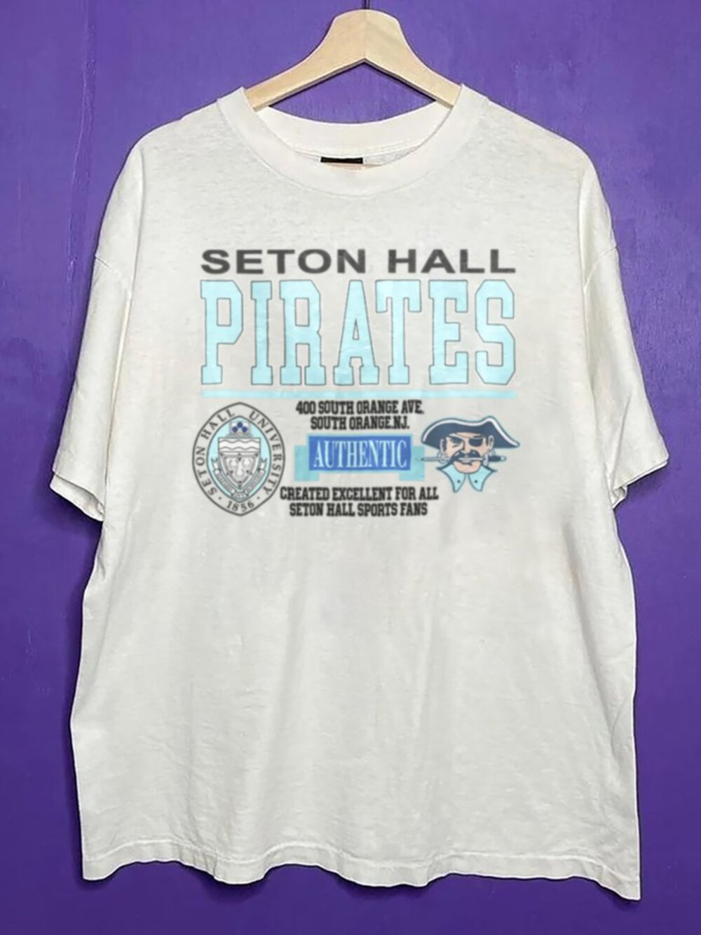 Vintage 90s Seton Hall Pirates Basketball Shirt, Seton Hall University Shirt Tee